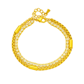 Elegant Double-Layer Diamond Bracelet